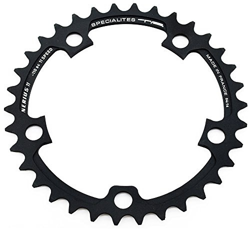 Spécialités TA Nerius Campagnolo Compact 110 Stück Offset Kettenblatt, Schwarz, Inner 38t
