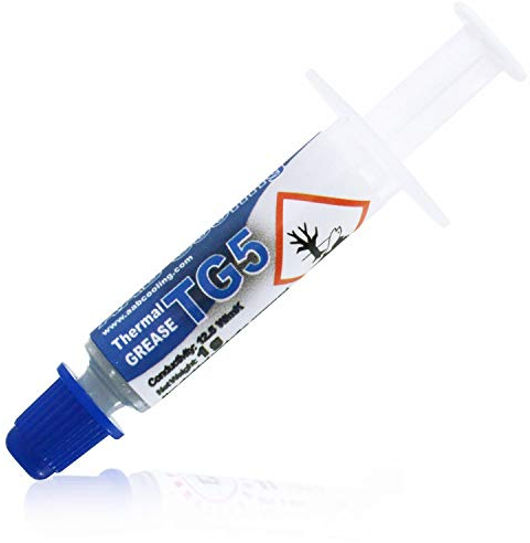 AABCOOLING Thermal Grease 5-1g - 12,5W/MK - Eficiente Pasta Térmica PC con Plata para Cualquier Ventilador de CPU, Procesador, Compuesto Térmico de Micropartículas de Carbono