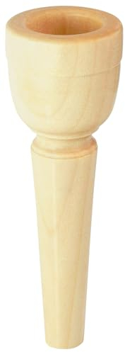 Lechgold MUA20 Mundstück für Alphorn 20 mm (aus Ahorn, Kesselweite: 20 mm, Kesseltiefe: 25 mm, Durchgangsbohrung: 5,5 mm)