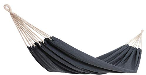 DETEX® Hängematte 2 Personen atmungsaktiv strapazierfähig Outdoor Garten Camping Reisehängematte Doppelhängematte XXL 300kg Belastbarkeit Grau