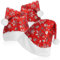 com-four® 3x Weihnachtsmütze mit Bommel - X-Mas Nikolausmütze - Veloursmütze mit Plüschrand für Nikolaus und Weihnachten - Mütze mit Schneeflockendesign (04 Stück - Mütze)