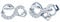 INFINIONLY Damen Ohrring, 925 Sterling silber Schmuck-Sets, Nettes Delfin-Unendlichkeitssymbol Ohrringe, Silber, Intarsien Zirkon, Geburtstag Weihnachten Muttertag Geschenk