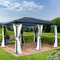 BRAST® Alu Pavillon Premium | viele Modelle & Farben | Größen 3x4m 3,6x4,8m | inkl. Moskitonetz | TÜV geprüft | wasserdicht | UV-Schutz | festes Dach | 3,6x4,8m Beige