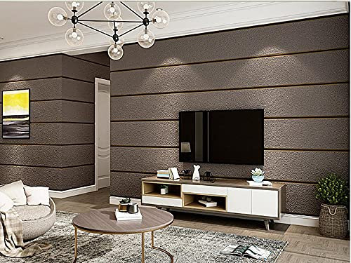 Papier Peint Marron Papier Peint Intissé 3D Papier Peint Chambre Enfant Moderne,Classique,Opulent Décoration Murale Pour Chambre À Coucher, Salon Ou Cuisine 10, X 0,53M