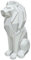 Vinbcorw Geometrisches Löwe Harz Statue Löwe Statue skulptur Wohnzimmer nordische Figuren löwen Statue Wohnzimmer Schlafzimmer Dekoration Skulptur Ornamente Harz Statue Geschenk,Weiß