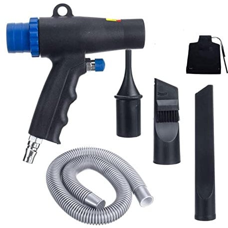 Pneumatic Hammer Drill 2 in 1 Dual Function Air Duster Compressor Air Vacuum Blow Suction Guns Kit Pneumatic Vacuum Cleaner Tool Pneumatic Tools