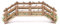 Holyart Brücke aus Kunststoff, Krippenzubehör, 12x4x3 cm