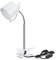 Aigostar Klemmlampe Retro， Schreibtischlampe Klemmbar， Ohne Glühbirne， Passend für E27 Modell LED Glühbirne， Flexibler Metallarm， 153cm Kabel mit Schalter， Leselampe Bett， Klemmleuchte， Weiß