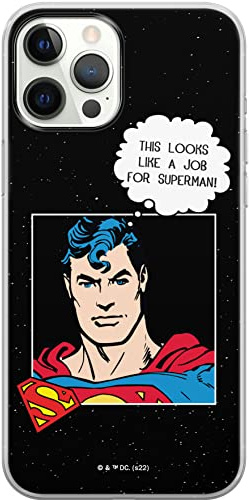 ERT GROUP Handyhülle für iPhone 12/12 PRO Original und offiziell Lizenziertes DC Muster Superman 037 optimal an die Form des Handy angepasst, hülle aus TPU
