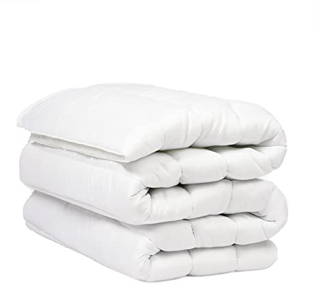 OHS Soft Touch Microfibre Bouncy Deep Filled Thick Mattress Cover Anti Allergy Protector with Elasticated Straps Quilted Comfy Topper - Single