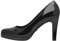 Tamaris Damen Pumps Stilettoabsatz Vegan; BLACK PATENT, EU 41