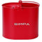 simpa 14L 14 Litre Stylish Metal Mop Buckets with Matt Red Colour Finish.