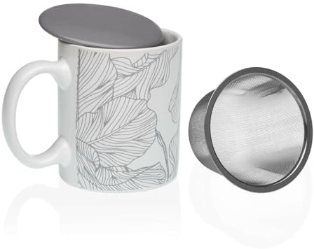 Versa Taza con Filtro para Infusiones Gris Gres
