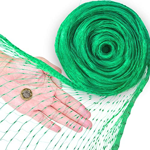 4x15M Grass Seed Netting Reusable Green Garden Netting Lawn Netting for Pea, Strawberry, Pond, Vegetables and Trees Protection and Pest Control