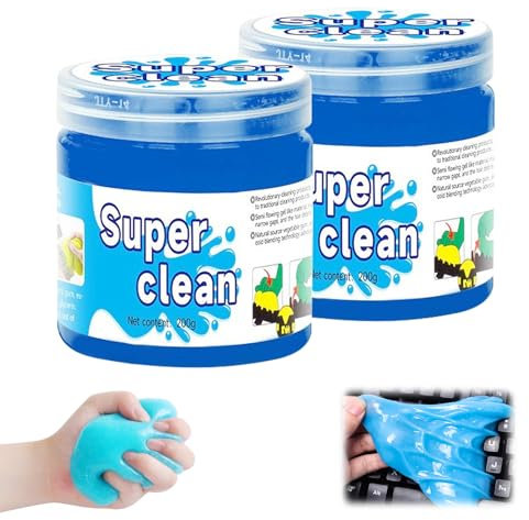 Gel de nettoyage pour voiture, gel de nettoyage multifonctionnel pour l'intérieur, nettoyage du clavier doux et flexible, pâte de nettoyage de voiture respectueuse de l'environnement, pour voiture,