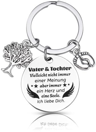 Belillpipi Beste Papa Geschenk, Vatertagsgeschenk für Papa, Schlüsselanhänger für Papa, Geburtstagsgeschenk für Papa, Geschenke für Papa von Tochter Sohn, Schlüsselanhänger Papa Geschenke
