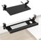 ZHSYXLB Slides Keyboard Tray Under Desk with Handball Rest, Ergonomic Desk Computer Keyboard Stand Tray with C Clamp, No Drilling, Slide-Out Keyboard Drawer for Home or Office