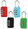 Lot de 4 Cadenas Code 3 Chiffres, Cadenas en Métal de Sécurité Résistant aux Intempéries Robuste, Cadenas à Combinaison pour Casier, Valise, Garage, Portail, École (4 Couleurs)