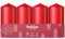 Bolsius - Adventszeit- Stumpenkerze - rot - 10cm - 4-Pack - Dekorative Kerze - Mit natürlichem Pflanzenwachs - Ohne Palmöl