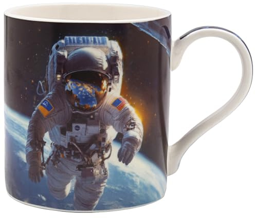 Lesser & Pavey Urban Art Star Man Mug for Hot & Cold Drinks | Fine China Durable Tea and Coffee Cups for Home & Office | Comfortable & Easy-to-Hold Coffee Mugs for Beverages & Daily Use