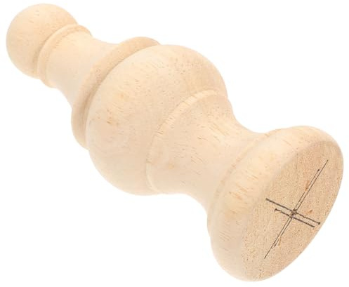 MOKKHNB Holzfinialen für Diy Projekte und Wohnkultur Unbehandelte Dekorative Holzpfosten Endstücke für Bettpfosten und Gardinenstangen