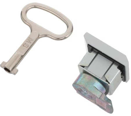 SOIMISS Serrure de Coffret Électrique avec Clé Verrou de Porte Armoire Durable pour Boîtes Aux Lettres et Campings Fonctionnement Facile