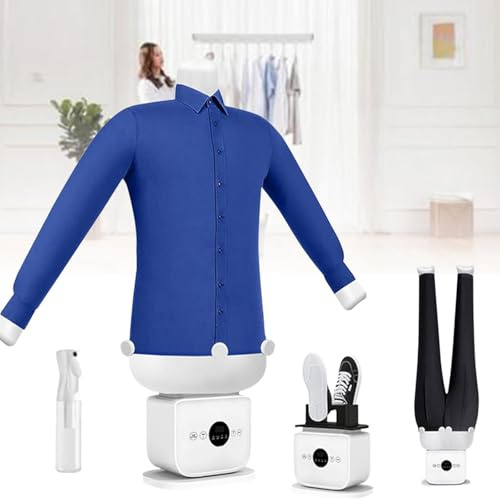 Kindevieft Bügelpuppe Hemdenbügler & Bügelmaschine für Hemden, Blusen, T-Shirts, Hosen, entfernt Falten und desodoriert, Touch-Steuerung TypeA