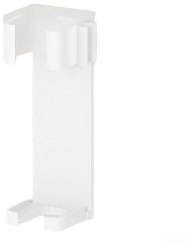 Wandhalterung für Haarstyling-Werkzeug mit hitzebeständigem Design, ohne Bohren, Aufbewahrungsregal für Lockenstäbe, Glätteisen und Bürsten (Aluminium, weiß)