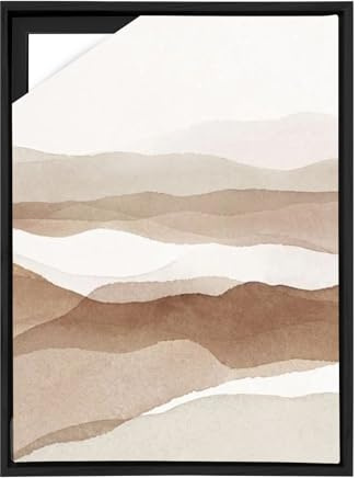 BTSAE Schattenfugenrahmen 30x40 cm, Holzrahmen für Leinwand, MDF Bilderrahmen für Leinwand/Keilrahmen, Leicht abnehmbar für Motivwechsel, Schwarz Leinwand Rahmen (Schwarz, 30×40cm)