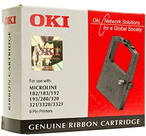 OKI Systems Kassette 09002303 Farbband schwarz Textil ML 182/183/192/193/280/320/321/3320/3321