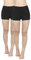 2er Pack Damen Kurze Sporthose Sportshorts Fitness Yoga Shorts Leggins Tights Hotpants schwarz Unterziehhose Unter Kleid Rock aus Baumwolle XL
