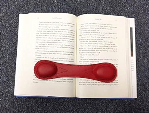 Weighted Bookmarks Lesezeichen aus echtem Leder, 21,6 cm, für freihändiges Lesen, Buchhalter für Kochbücher, Studium und mehr