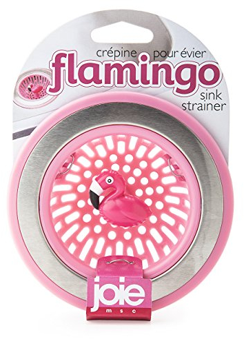 Joie Flamingo Kitchen Sink Strainer Basket, 19900, Pink
