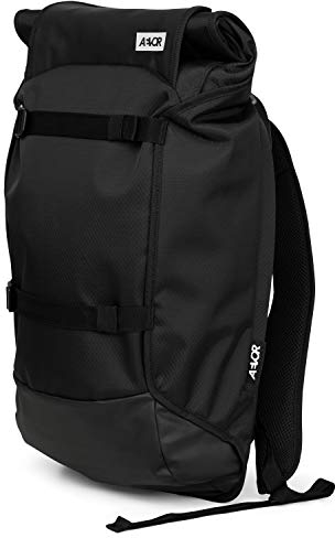AEVOR Trip Pack Proof - wasserfester Rucksack, erweiterbar, ergonomisch, Laptopfach - Black