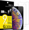 NEW'C Lot de 2, Verre Trempé pour iPhone 11 Pro Max et iPhone XS Max (6,5 Pouces), Film Protection écran sans Bulles d'air Ultra Résistant (0,33mm HD Ultra Transparent) Dureté 9H Glass