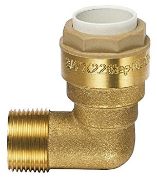 ITAP-FIT -IT640B034022- Messing-Steckverbinder Winkel für Cu-Rohr Ø 22 mm x 3/4 AG - DVGW