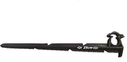 Uzman-Versand 50 St. Erdspieß Erdhaken Steckgabel Leitungshalter für 16mm und 20mm Tropfschlauch Perlschlauch Tropfrohr Garten Bewässerung Schwarz PP 26 cm 4 bar 16 mm 1 Pack