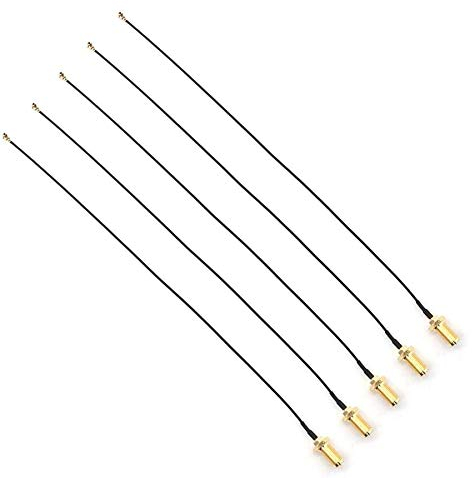 DollaTek 5Pcs 20cm / 7.8 U.FL Mini PCI zum Verpolen SMA Pigtail Antenne WiFi Kabel IPEX zum SMA Female Pigtail Kabel WiFi Adapter FPV Antennensender - Äußere Spirale innere Nadel