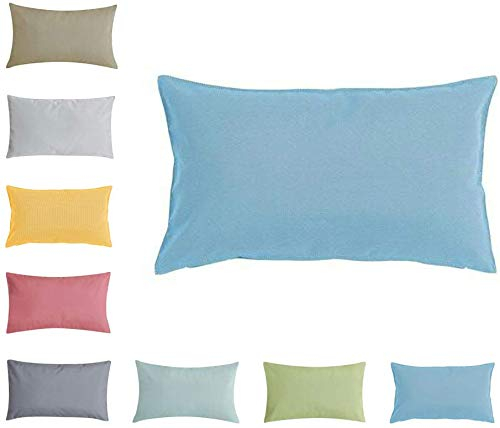 Klocke Dekorationsbedarf Premium Outdoor Kissen/Dekokissen Hochwertig – Wetterfest – Wasser- & Schmutzabweisend - 100% Polyester (30x50cm, Türkis)