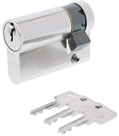 ToniTec Set aus einem Abus Türschloss Schließzylinder A93 + ToniTec Schloss Pflegespray Halbzylinder 10/65 mm