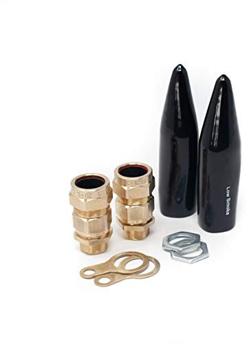 Kit of 2 CW25 Cable Glands for SWA Armoured Cable (Suitable for Outdoor Use) Ideal for Use with Outdoor Sockets and Junction Boxes (M25)
