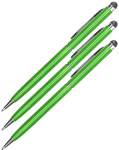 mumbi 3X Stylus Pen Eingabestift für iPhone iPad Smartphone Tablet Handy kapazitiver Touchscreen Stift Tabletstift grün