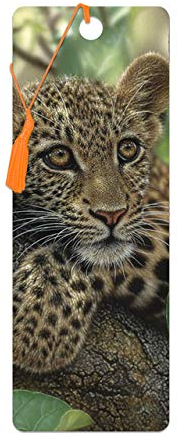 3D LiveLife Lesezeichen - Baumumarmer von Deluxebase. Ein Große Katze-Lesezeichen mit linsenförmigen 3D-Grafiken, die vom renommierten Künstler Collin Bogle lizenziert wurden