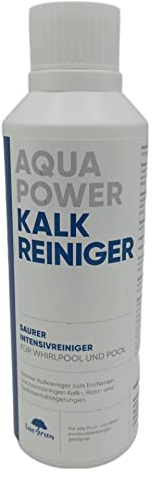 Aqua Power Kalkreiniger, 250 ml, Pool und Whirlpool, hochwirksames Konzentrat, Entfernt Kalk, Rost und Sedimentablagerungen