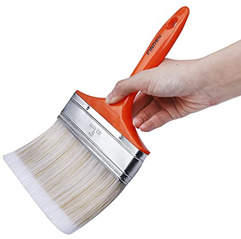 6 Inch Large Artist Flat Paint Brush Wide Wall Art Paint Brush for Gesso, Varnishes, Acrylic Painting, Watercolor, Wood, Wall, Furniture