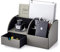 Vlando Schreibtisch-Organizer Edel mit 5 Fächern, Stifteköcher inkl. Schublade Leder, Organizer Büro, Multifunktionaler Stiftehalter, Organizer Schreibtisch für Handy Fernbedienungshalter Geschenke
