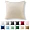 Alreya Renforcé Kissenbezug 50 x 50 cm - 100% Baumwolle mit YKK Reißverschluss, Superweicher Kopfkissenbezug 50x50, Kissenhülle, Beige, nur Kissenbezug