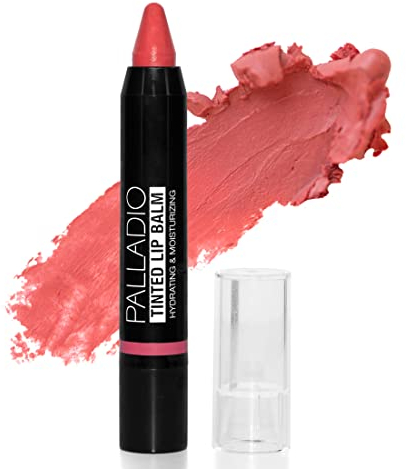 Palladio Tinted Lip Balm, Moisturizing and Conditioning Formula with Aloe & Shea Butter, Nourishing Vegan Chapstick For Cracked Lips, Apply Regularly to Dry Lips, Tinted Lip Moisturizer, (Juicy Apple)