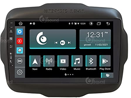 JF Sound - Autoradio Android JF-039JR-X9C - Per Jeep Renegade (2015-2022) - 9 HD - CarPlay/Android Auto Wireless - GPS - 4GB RAM - 64GB ROM - DAB+ - WiFi - Bluetooth - Prodotto in Italia