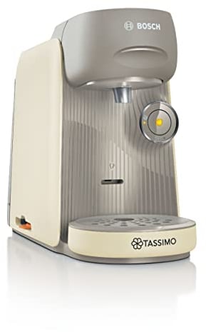 Bosch Tassimo Finesse Kapselmaschine TAS16B7 Kaffeemaschine by, 70 Getränke, intensiverer Kaffee auf Kopfdruck, Abschaltautomatik, perfekt dosiert, platzsparend, 1400 W, creme